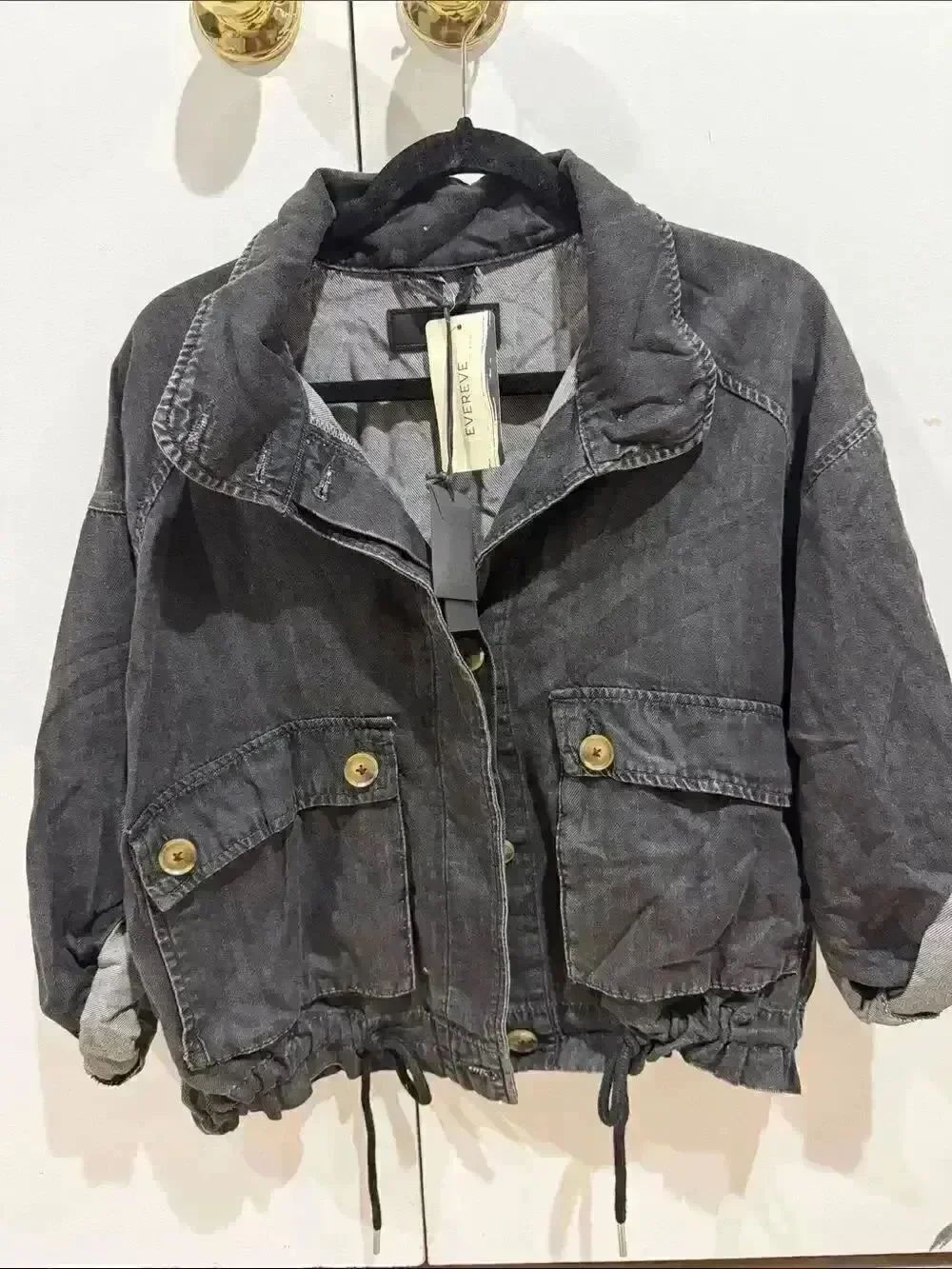 Blank NYC Black women Utility Jacket